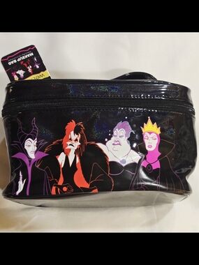 Wet N Wild Disney  Villainess-Themed Black Shimmer Cosmetic Bag